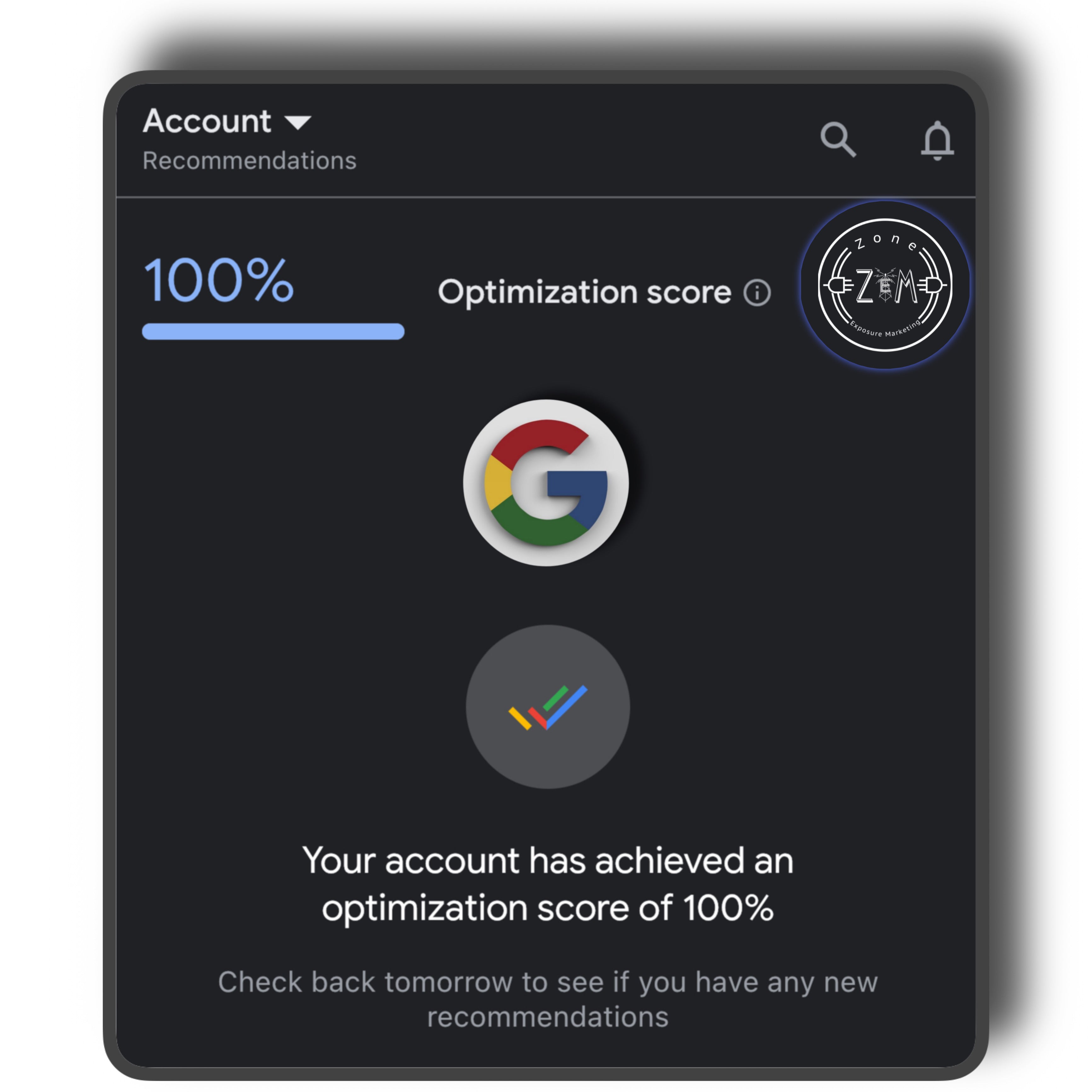 Ad Optimization with zone exposure marketing.